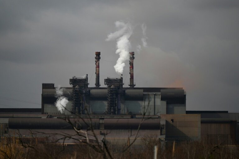 Le site de l'usine ArcelorMittal à Fos-sur-Mer, le 22 février 2023 dans les Bouches-du-Rhône © Christophe SIMON