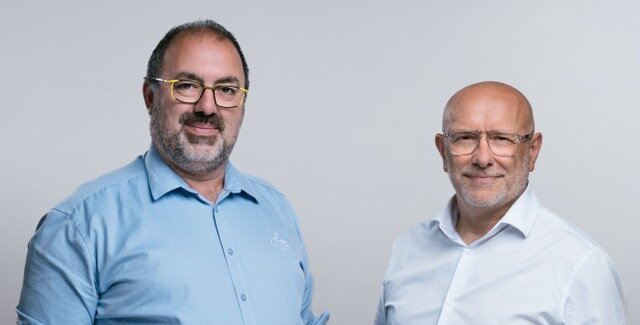 Armel Lesaffre, président, et Olivier Athimon, directeur général de la coopérative Unéal et du groupe Advitam.