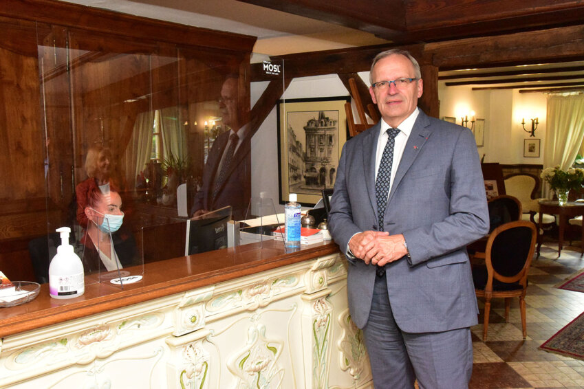 Patrick Weiten, en déplacement jeudi dernier, à l'Auberge Saint Walfrid à Sarreguemines. Crédit photo : Florent Doncourt