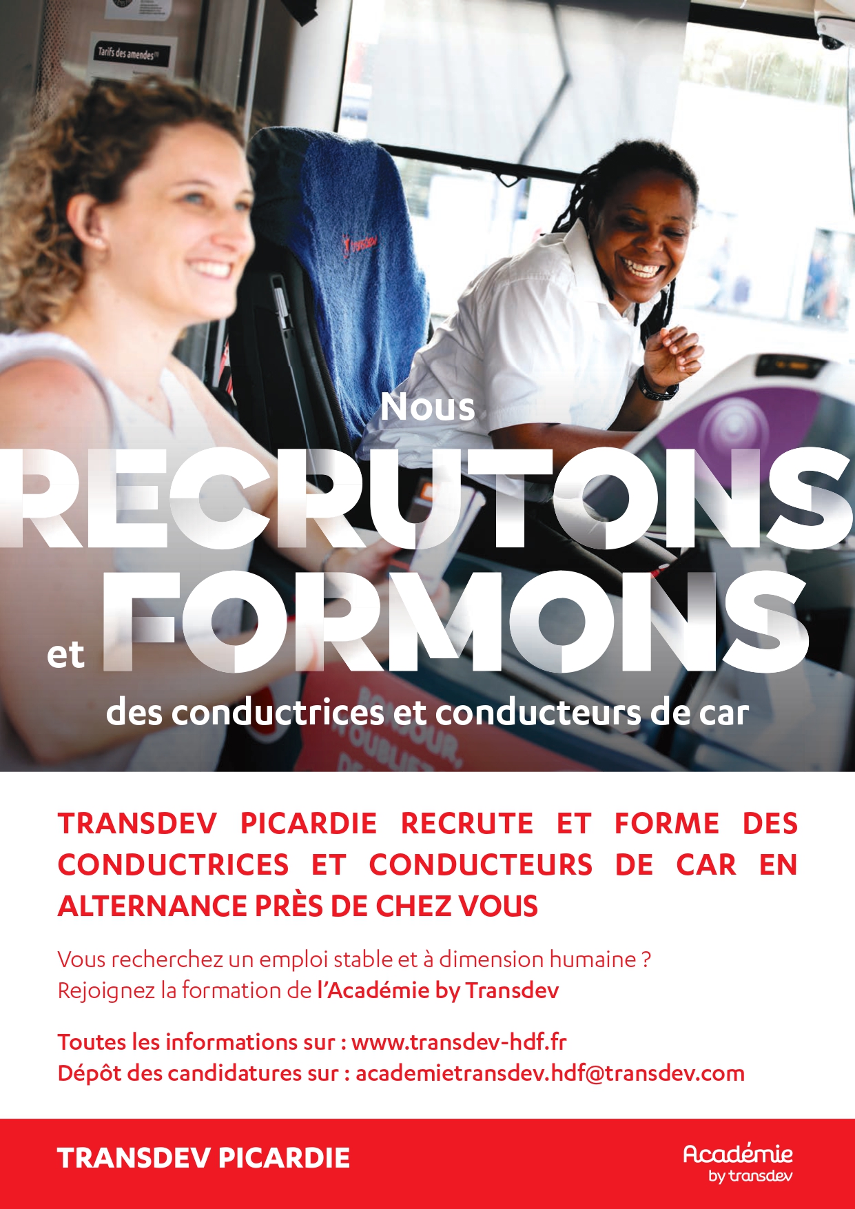 Transdev renforce son déploiement  en formation et en recrutement 