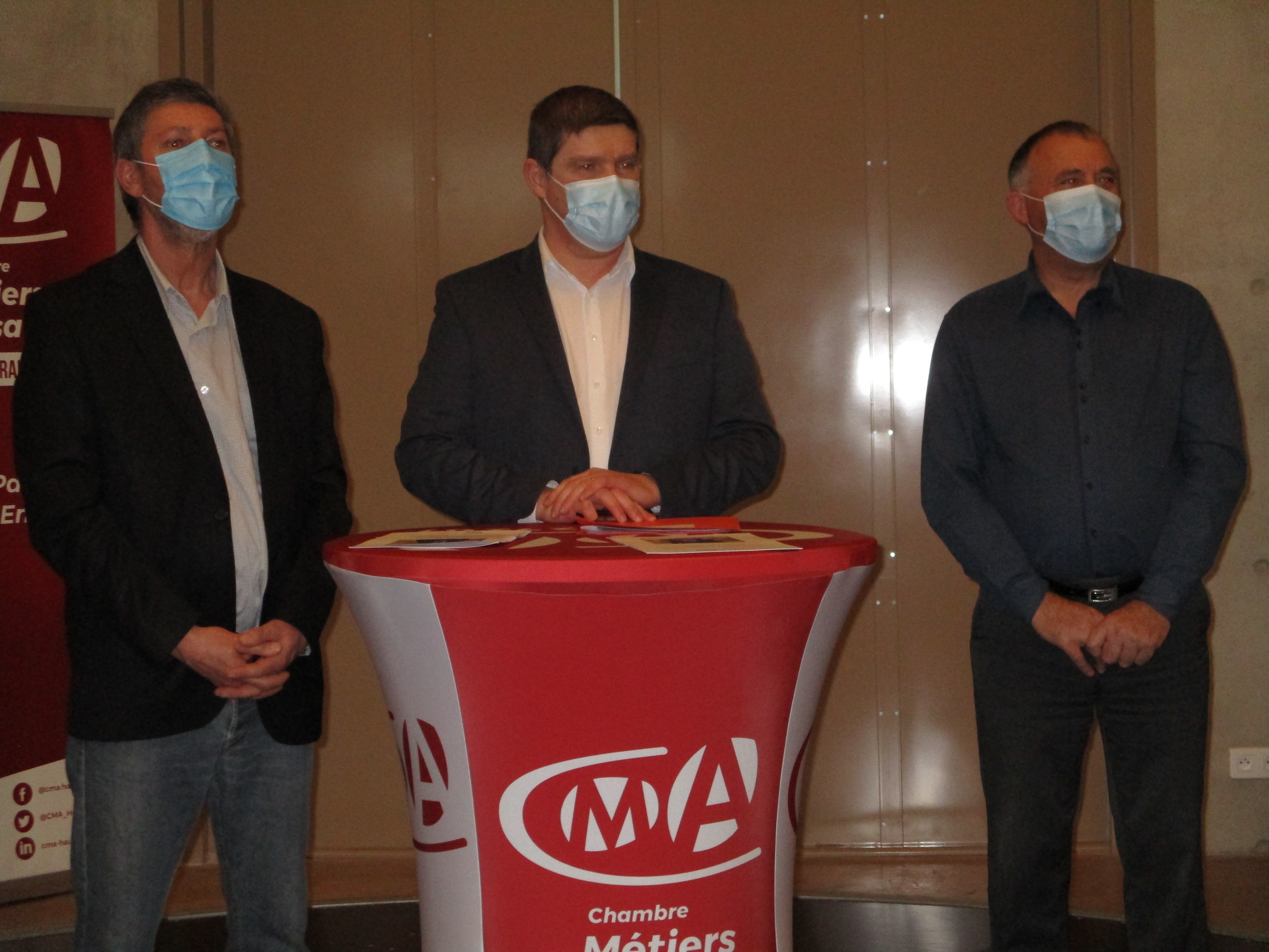Le président de la Chambre régionale des métiers et de l'artisanat à Laon 