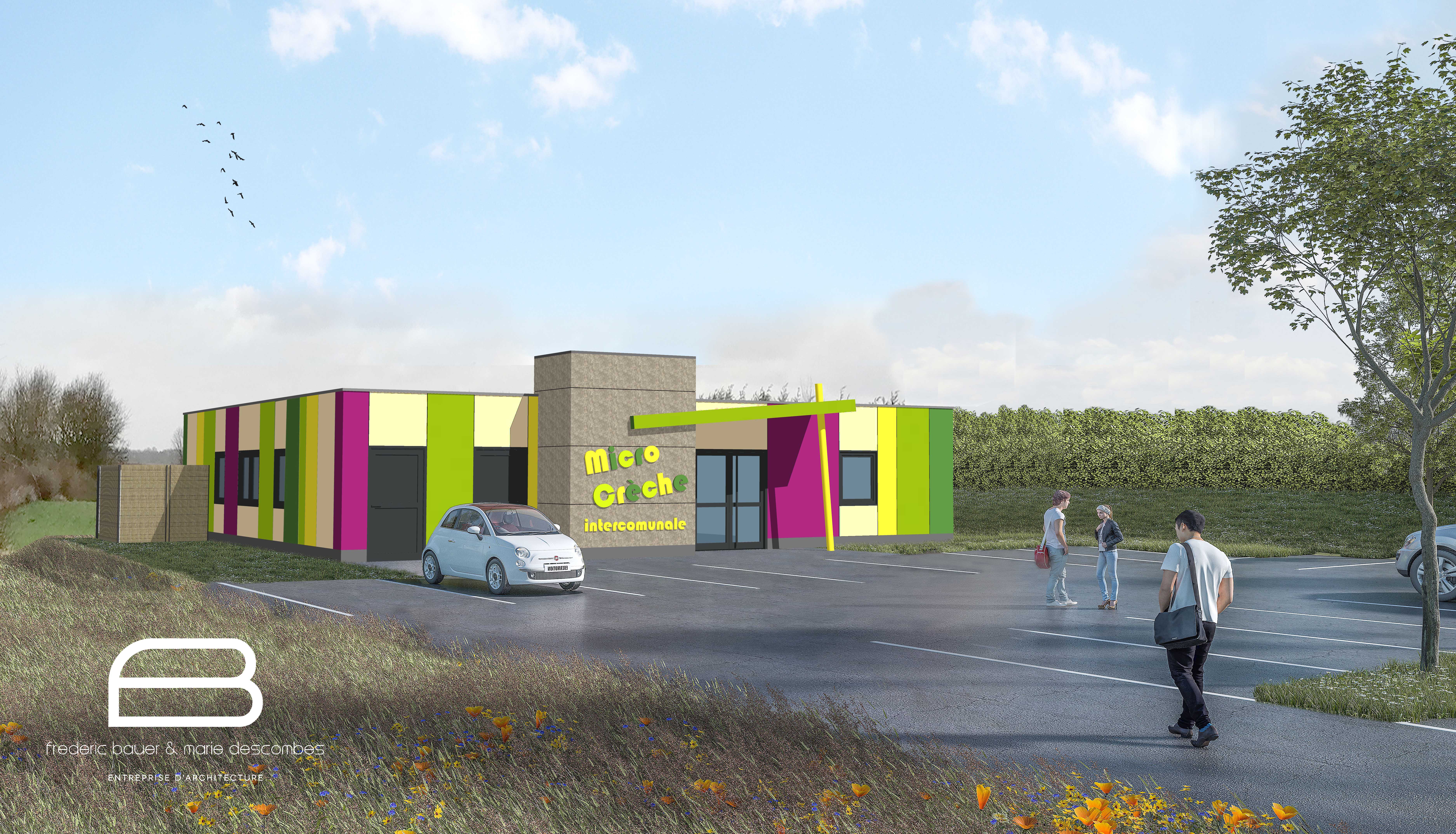 Une micro-crèche en construction à Sains-Richaumont