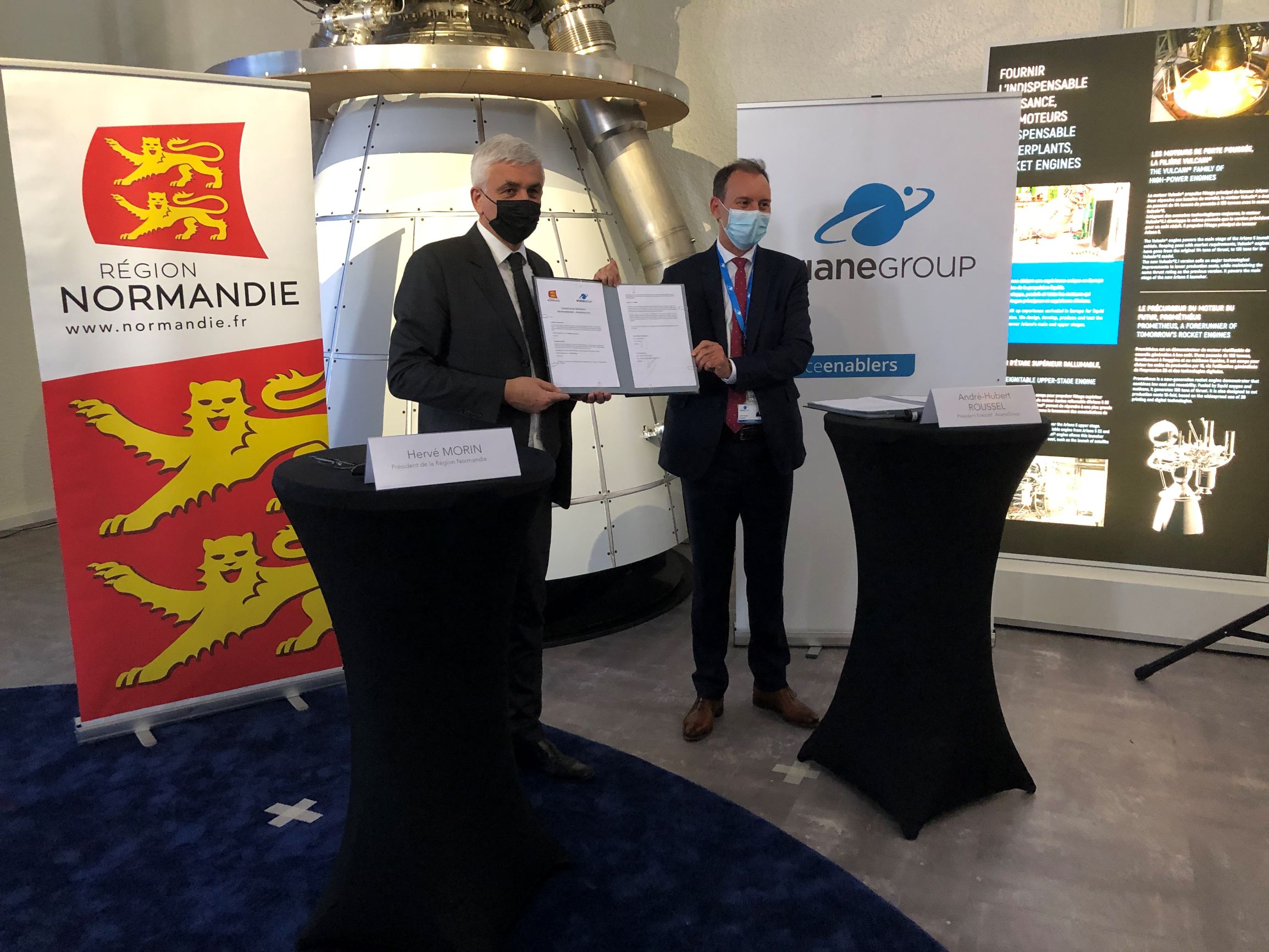 Hydrogène : ArianeGroup et la Région Normandie tissent un partenariat