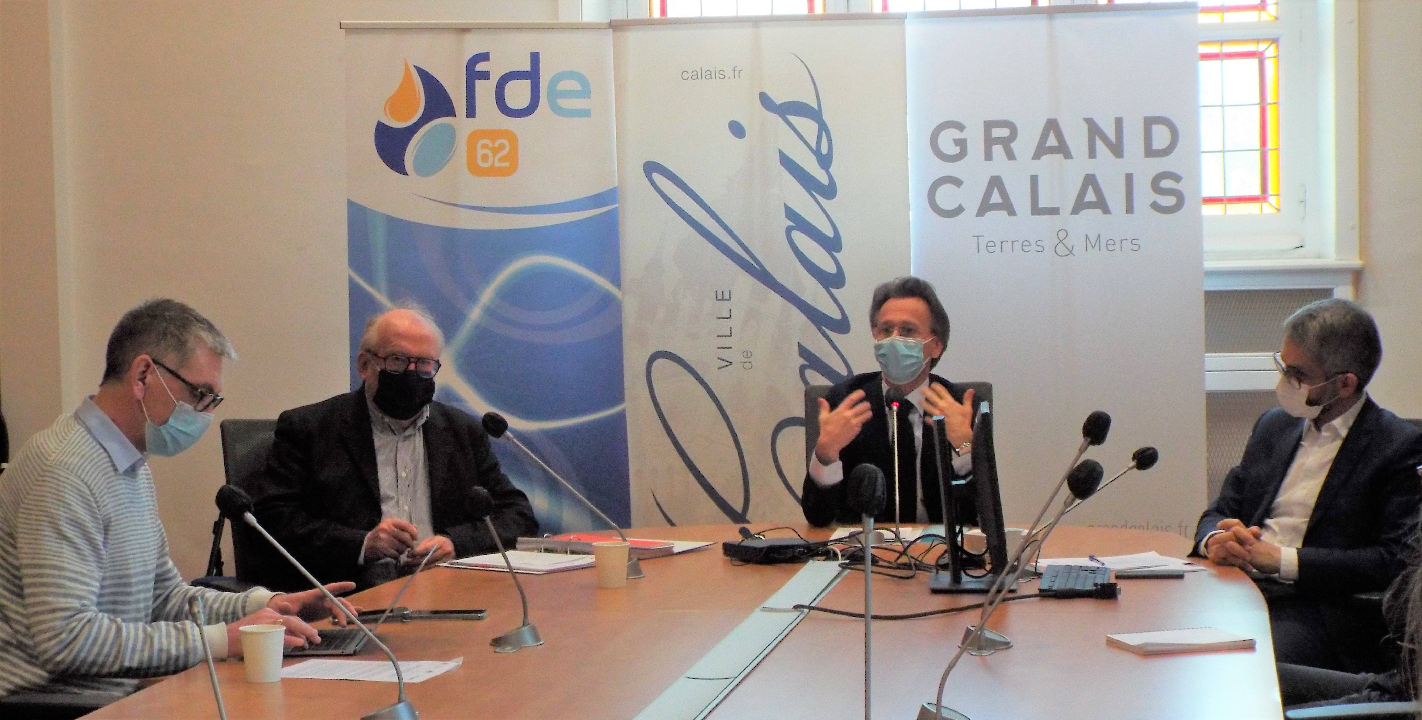 Partenariat entre la Fédération départementale de l'énergie, Calais et Voltalis