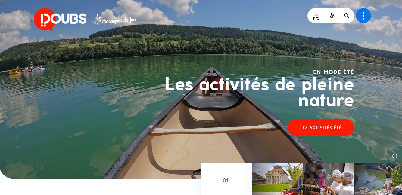 Doubs Tourisme met en place un nouveau site internet