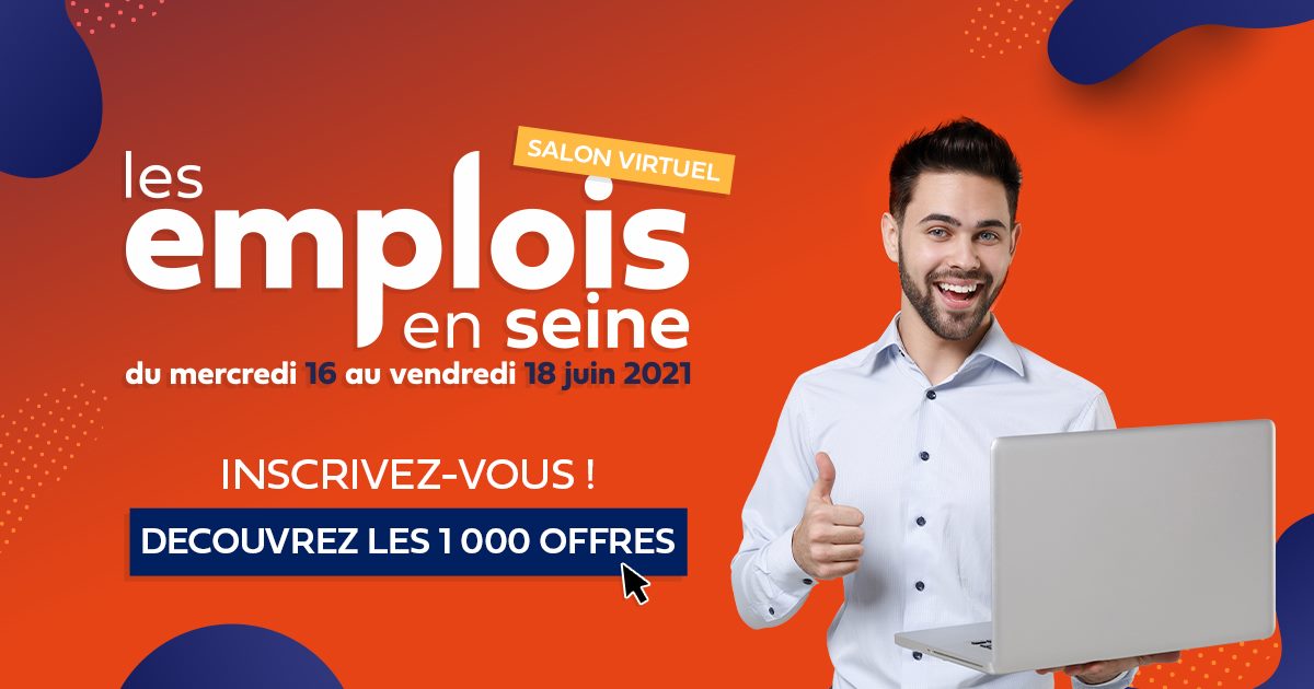 Le salon Les emplois en Seine a lieu en ligne du 16 au 18 juin 