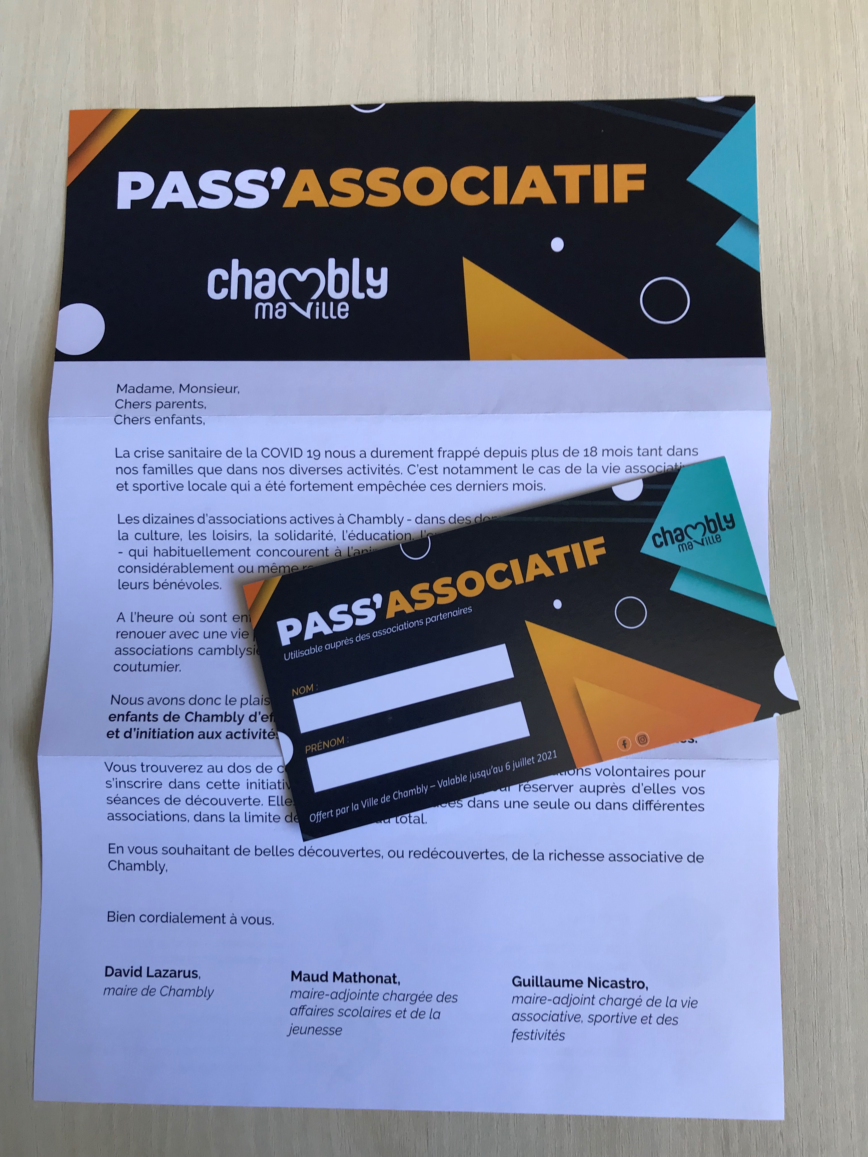 La ville de Chambly lance le Pass'Associatif pour les jeunes 
