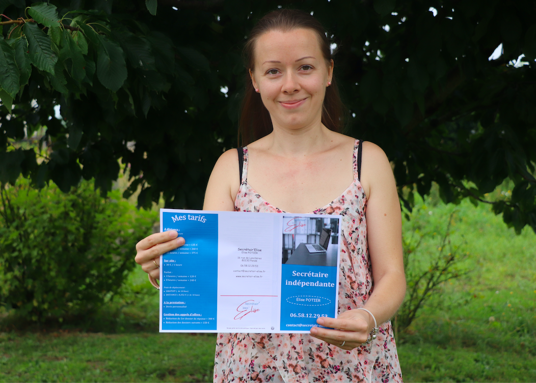 À Pendé, Élise Potier à la têt de Secrétair’Elise