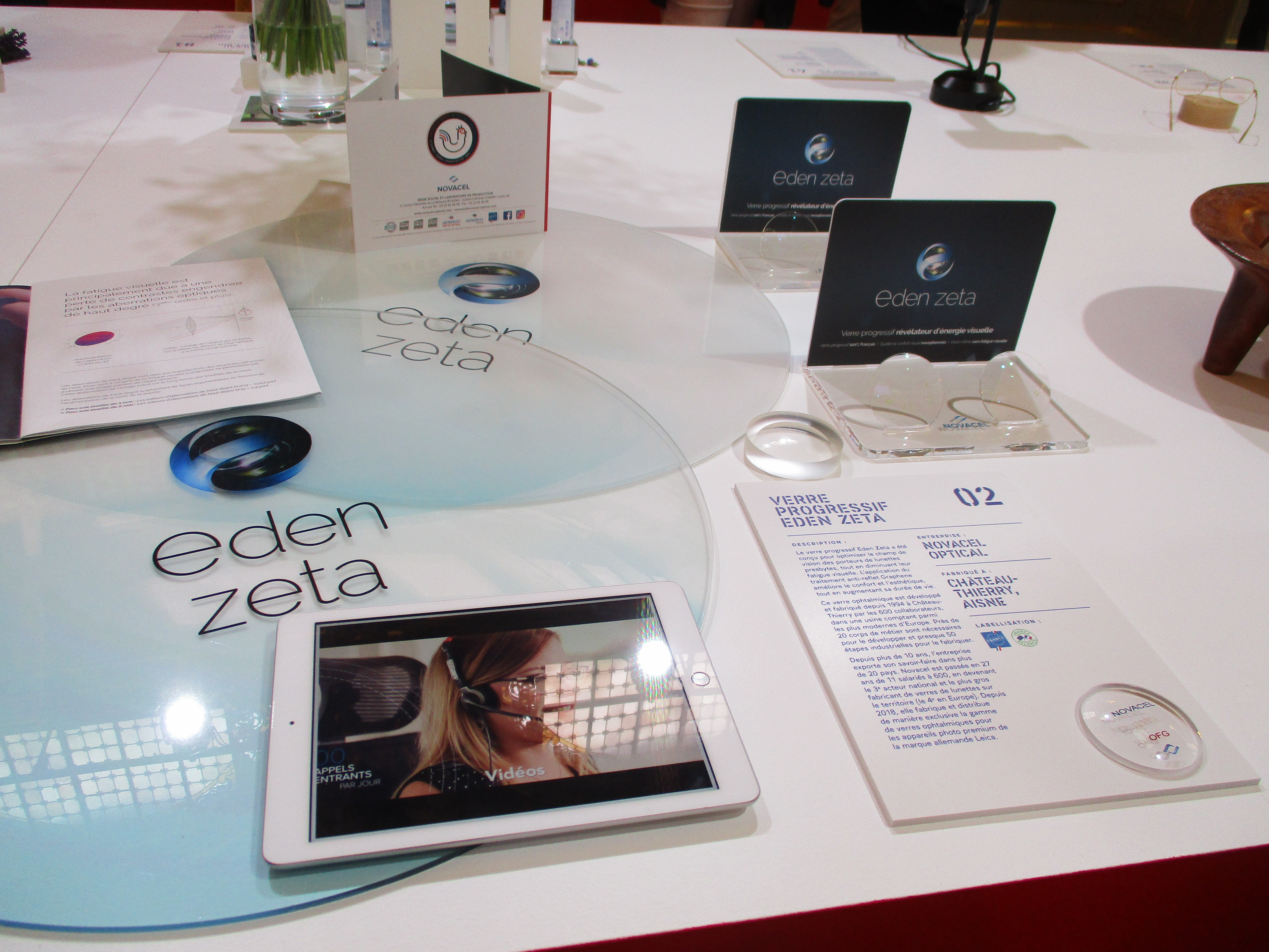Château-Thierry : le verre progressif Eden Zeta de Novacel exposé à l’Élysée 