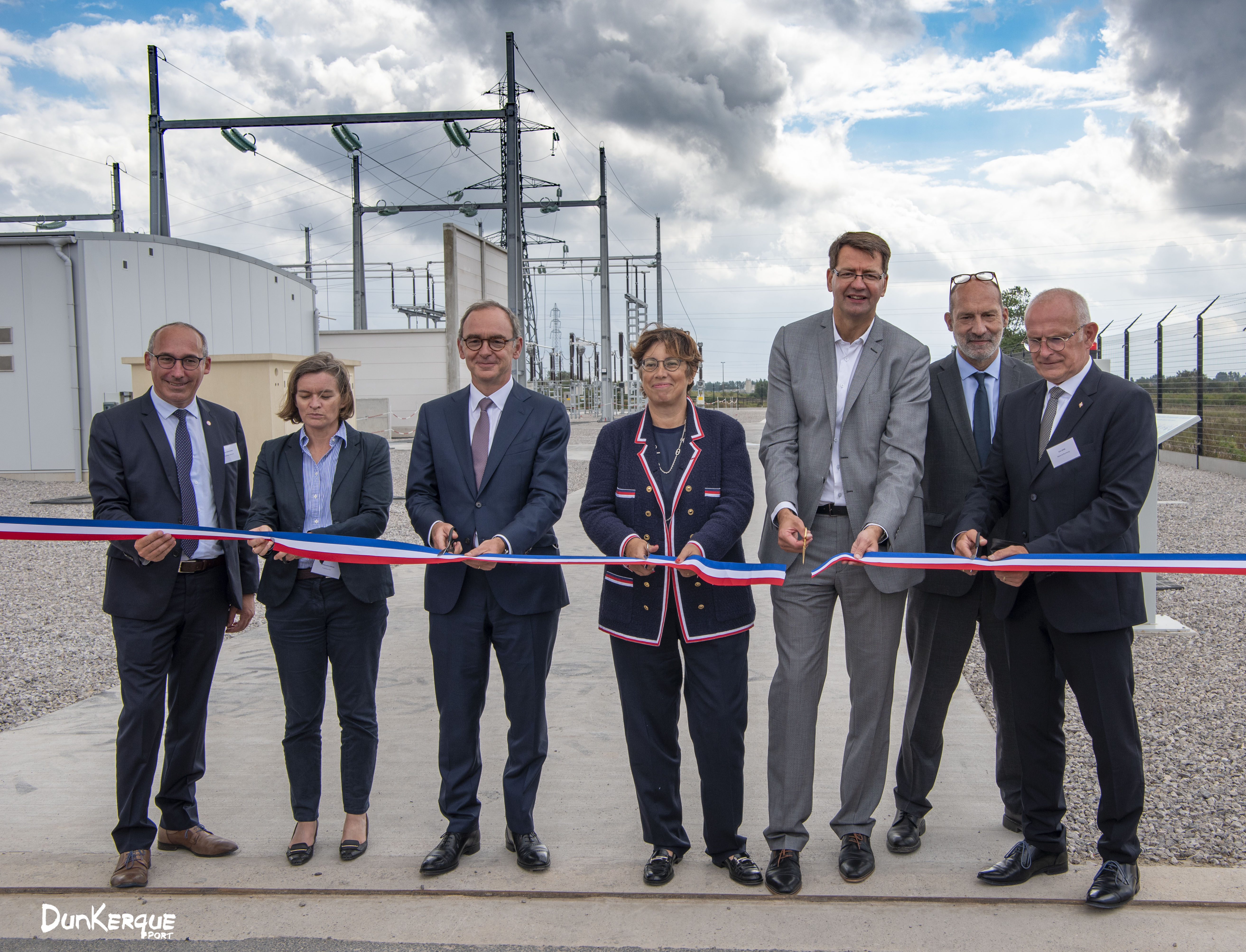 Inauguration d’un nouveau poste électrique sur le port de Dunkerque