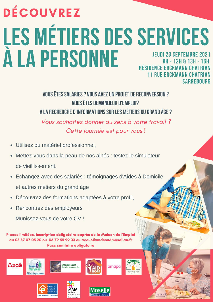 Journée découverte des métiers des services à la personne à Sarrebourg