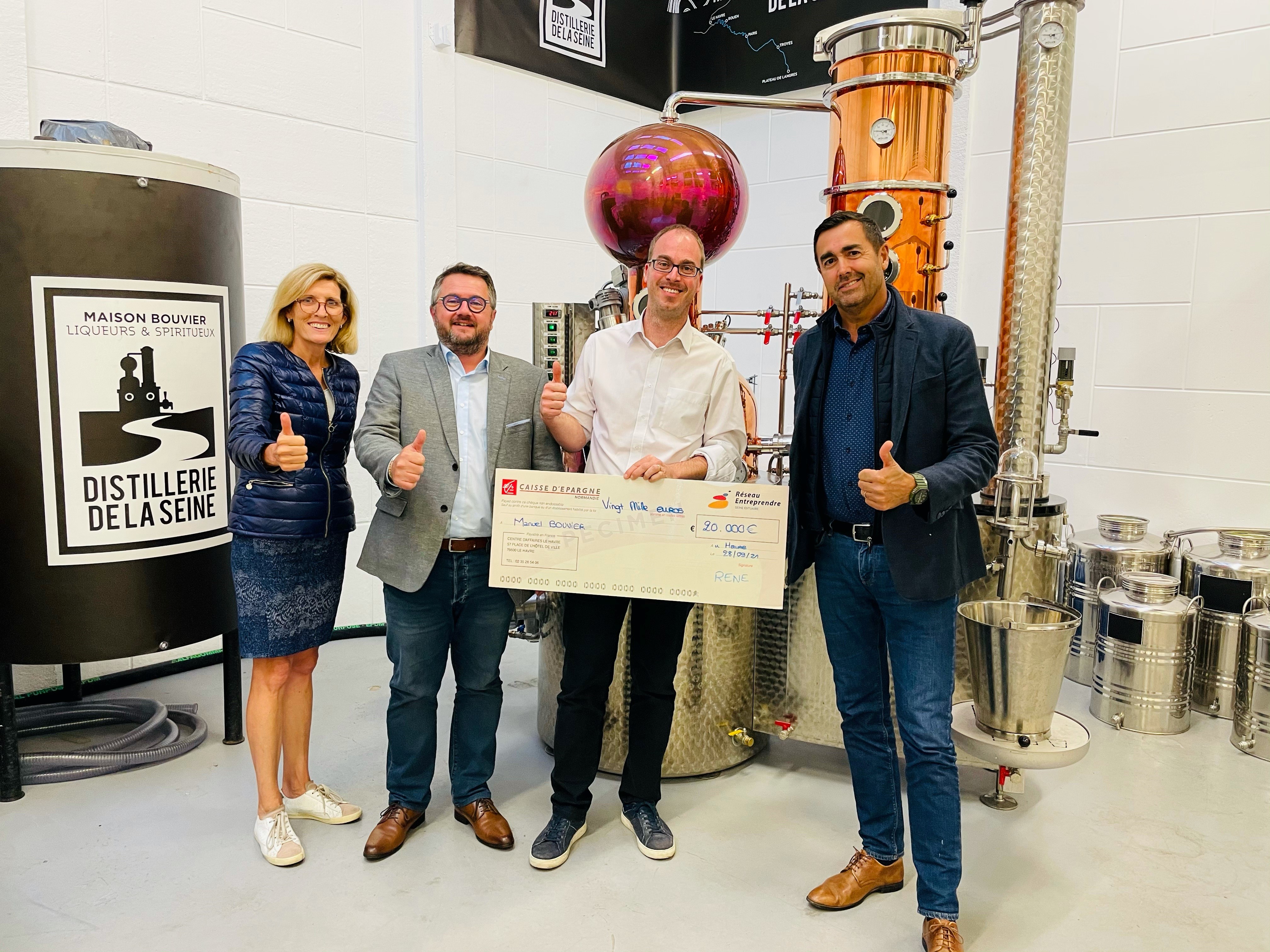 Le Havre : La Distillerie de la Seine soutenue par le Réseau Entreprendre Normandie Estuaire