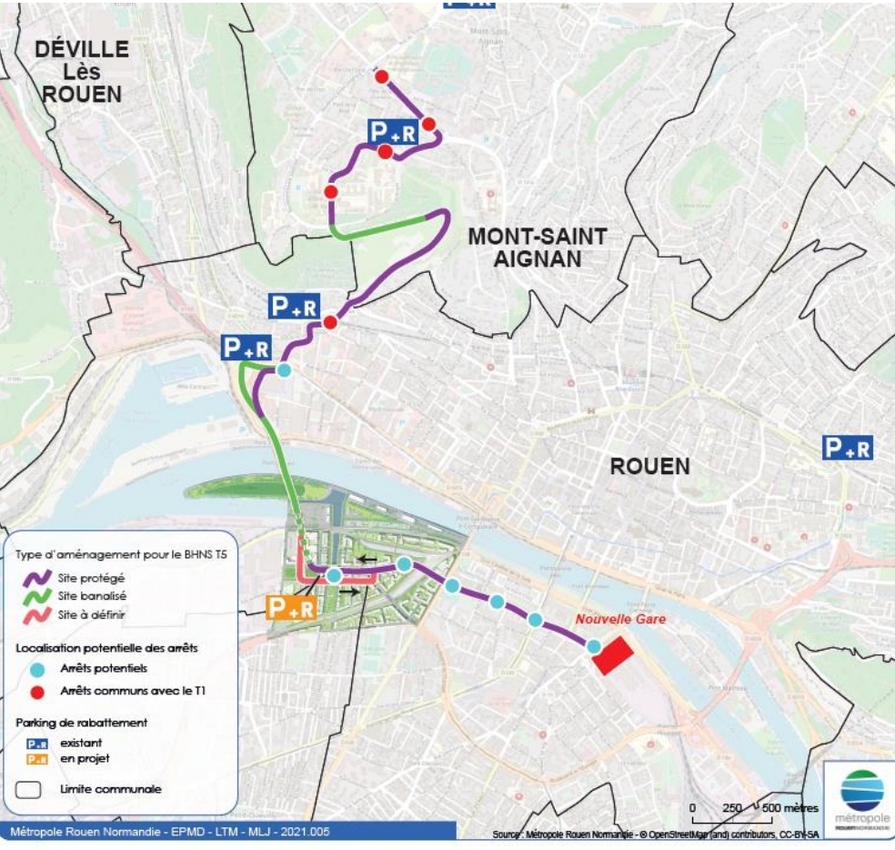 La Métropole Rouen Normandie lance  un dialogue citoyen sur le projet de la nouvelle ligne T5