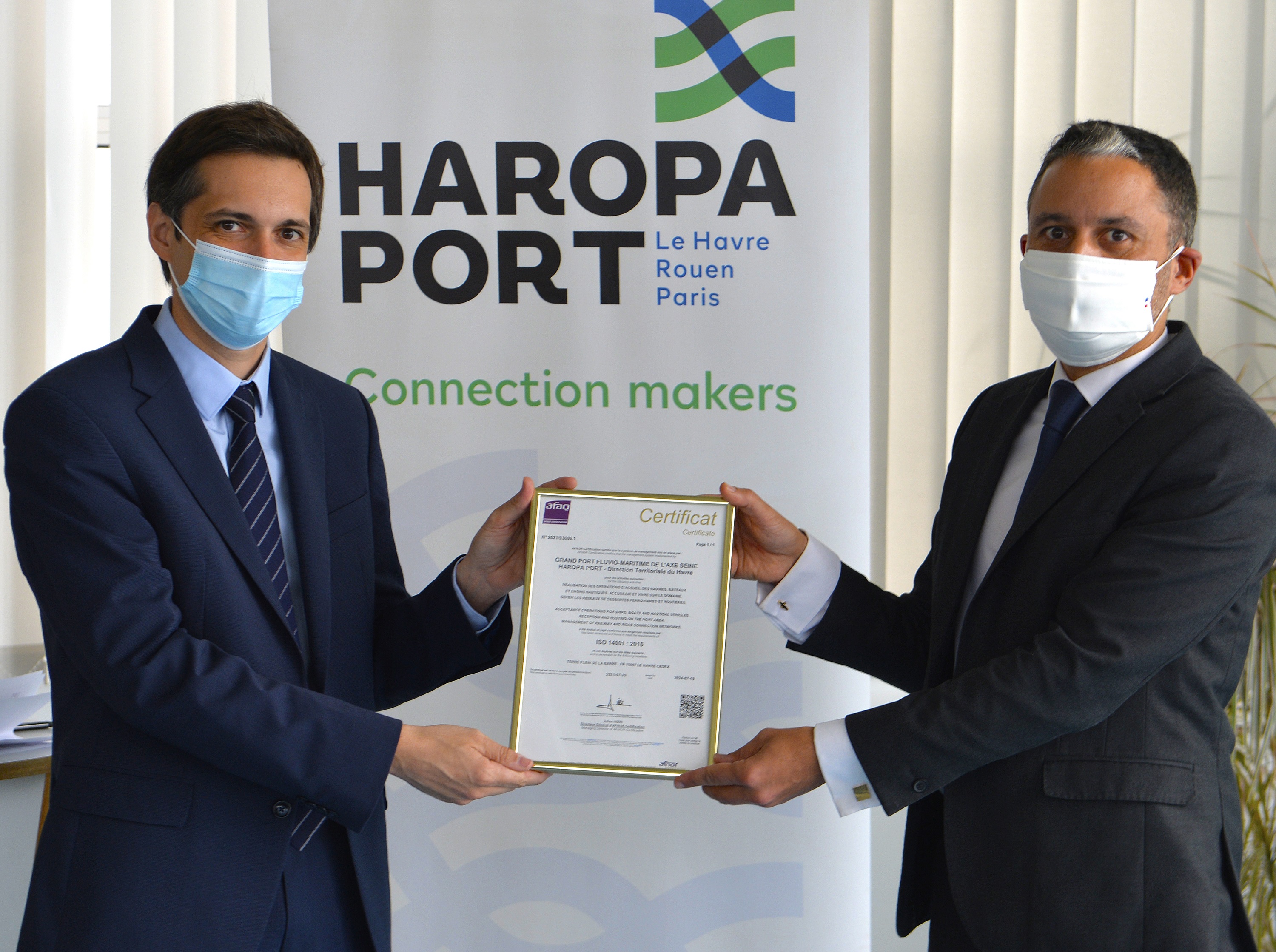 Environnement : Haropa - Port du Havre reçoit la certification ISO14001