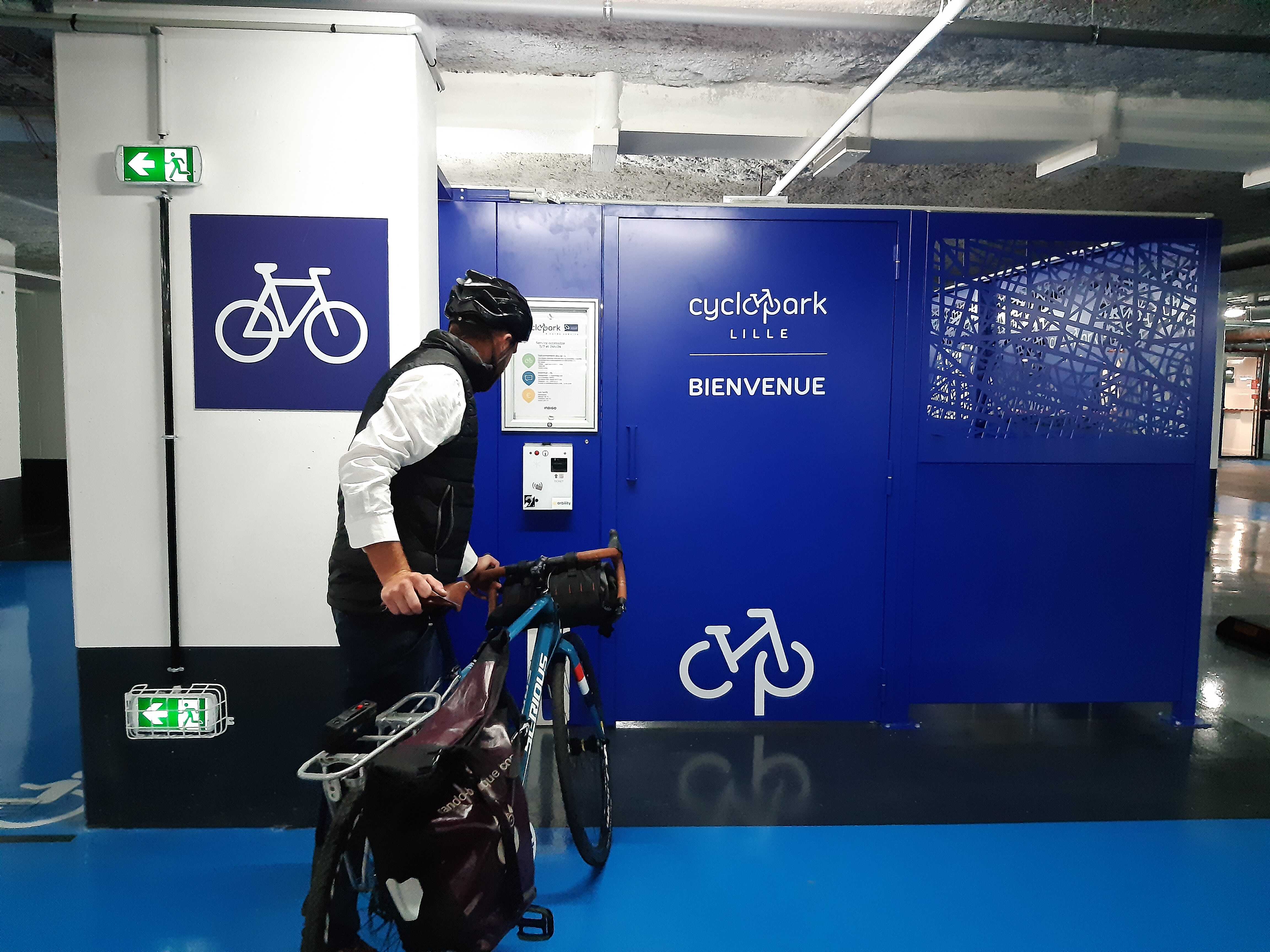 Lille : le premier Cyclopark Indigo de France, au 31 rue de Béthune