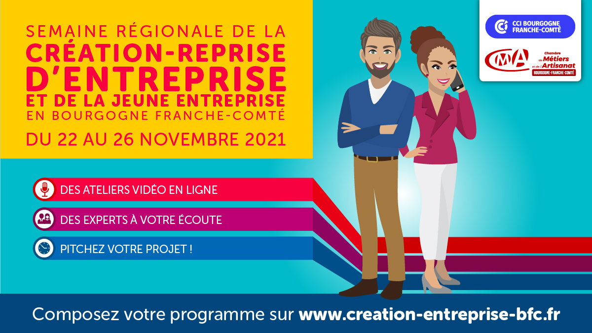 La semaine régionale de la création-reprise d’entreprise est de retour