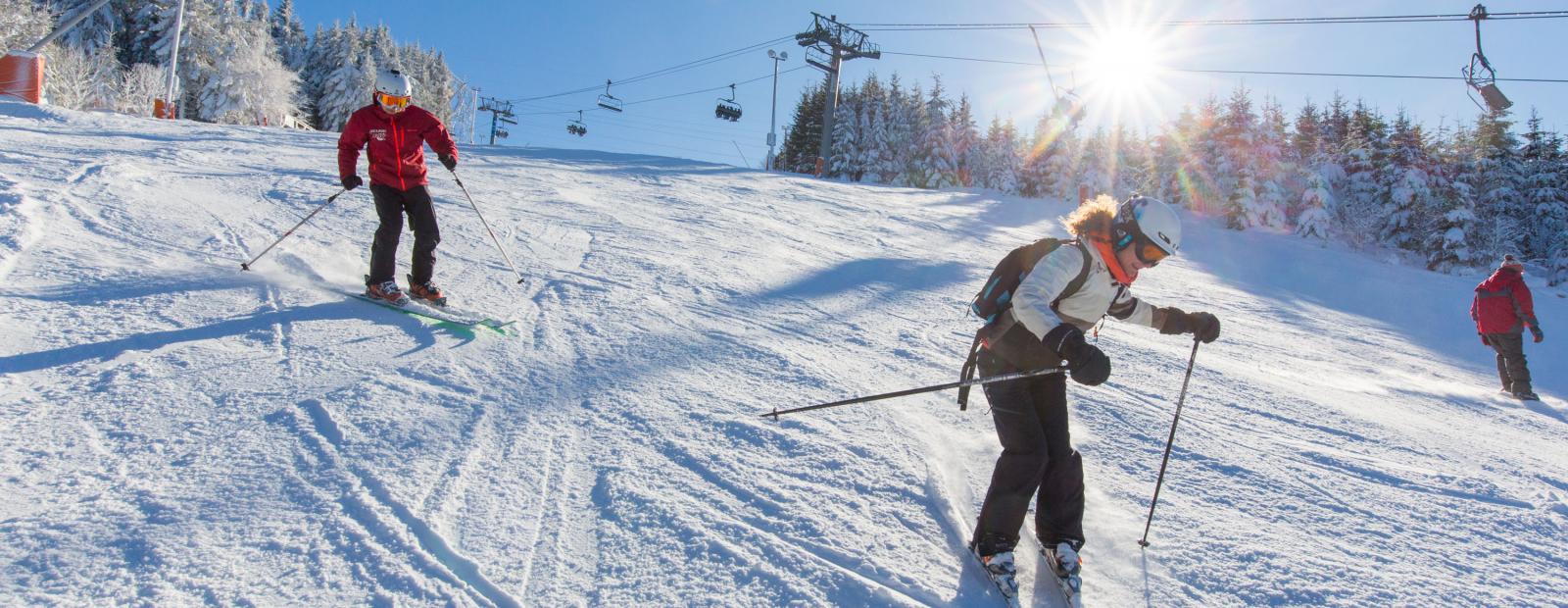 Massif des Vosges : ouverture du domaine alpin de la station de ski du Lac Blanc