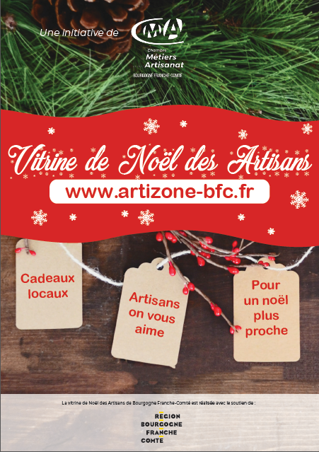 La CMAR BFC lance la 2e édition de la Vitrine de Noël virtuelle des artisans