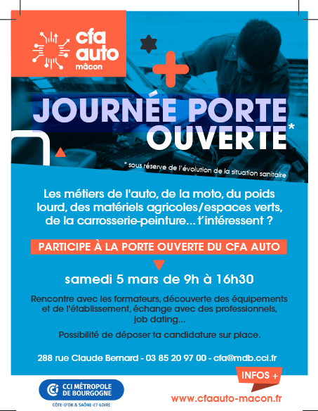Le CFA Auto organisera bientôt une journée portes-ouvertes