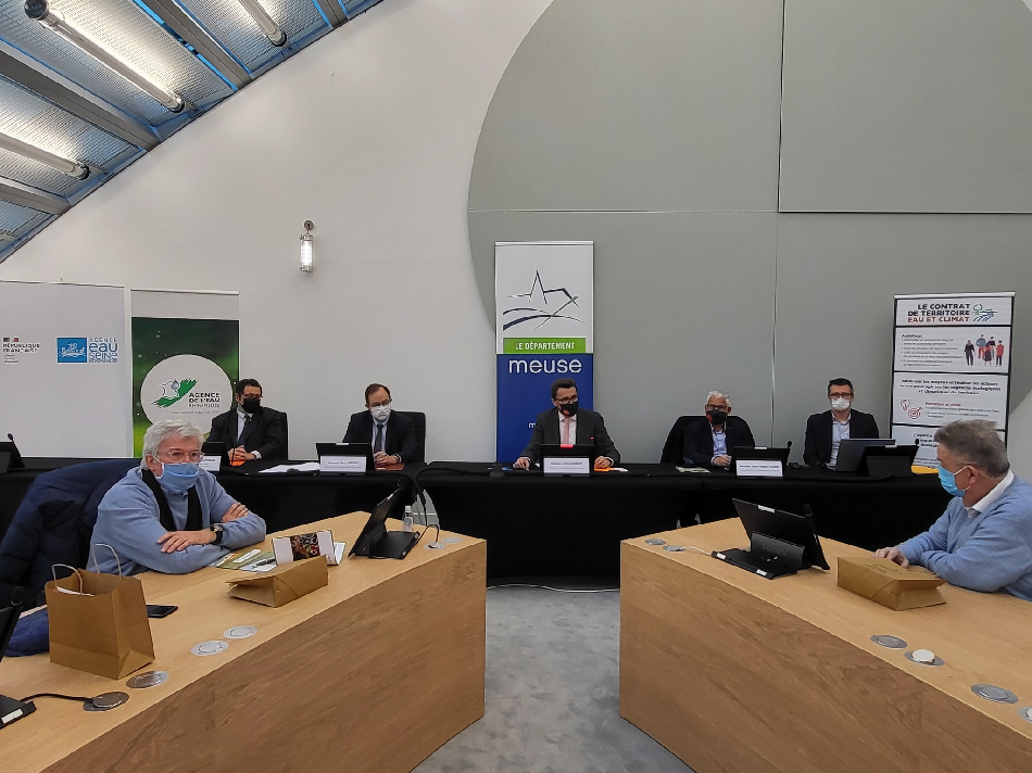 L’Agence de l'eau Rhin-Meuse : signature du Contrat eau et climat à Bar-le-Duc
