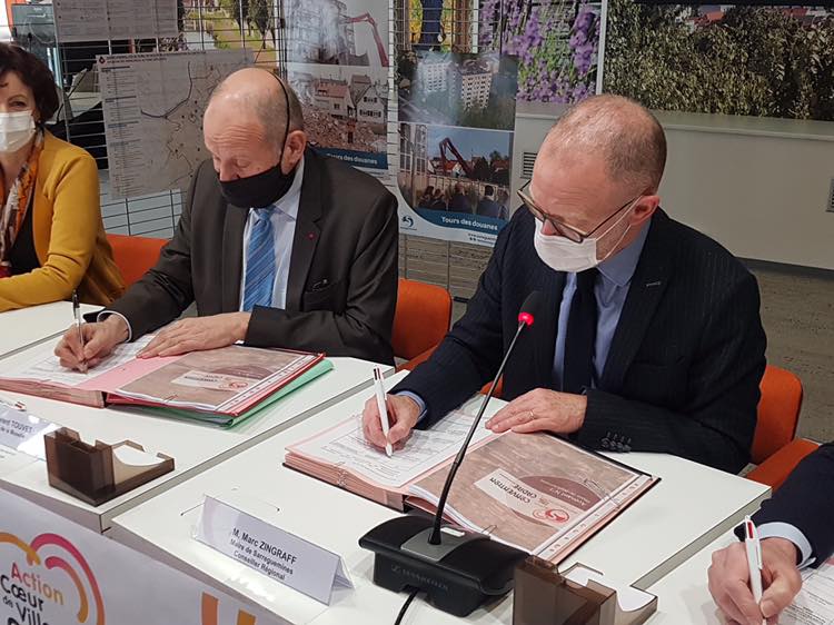 Laurent Touvet, préfet de la Moselle, en visite à Sarreguemines
