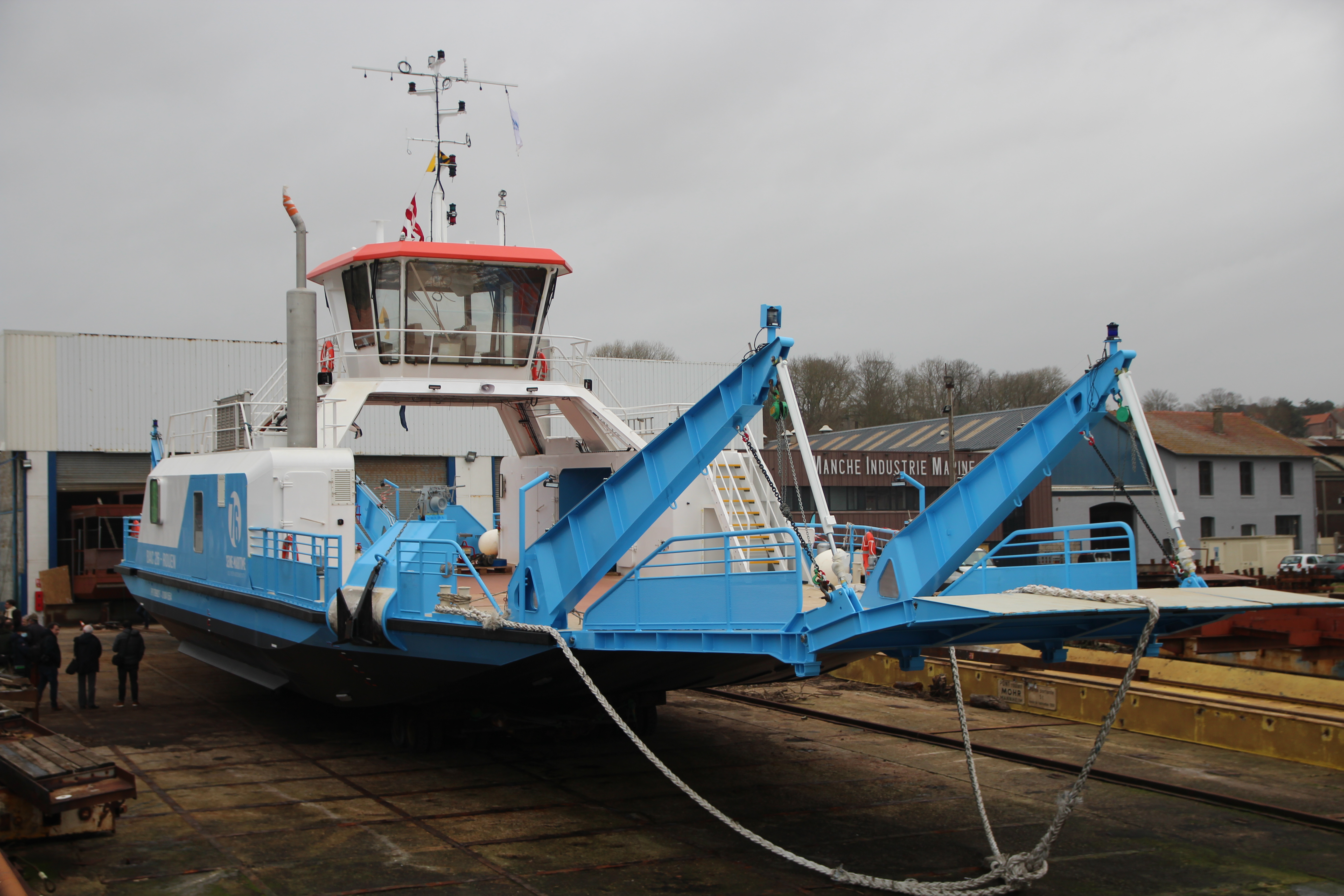 Les bacs fluviaux participent à l’activité du chantier naval de Dieppe