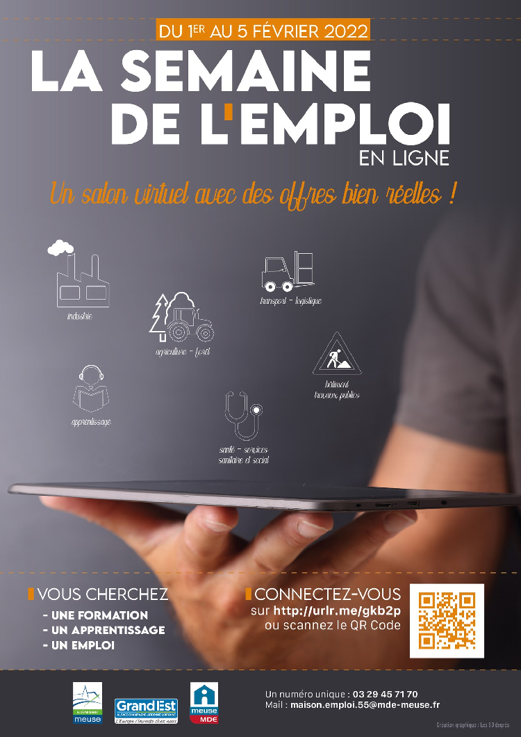 Semaine de l'emploi en format virtuel à la Maison de l’Emploi 