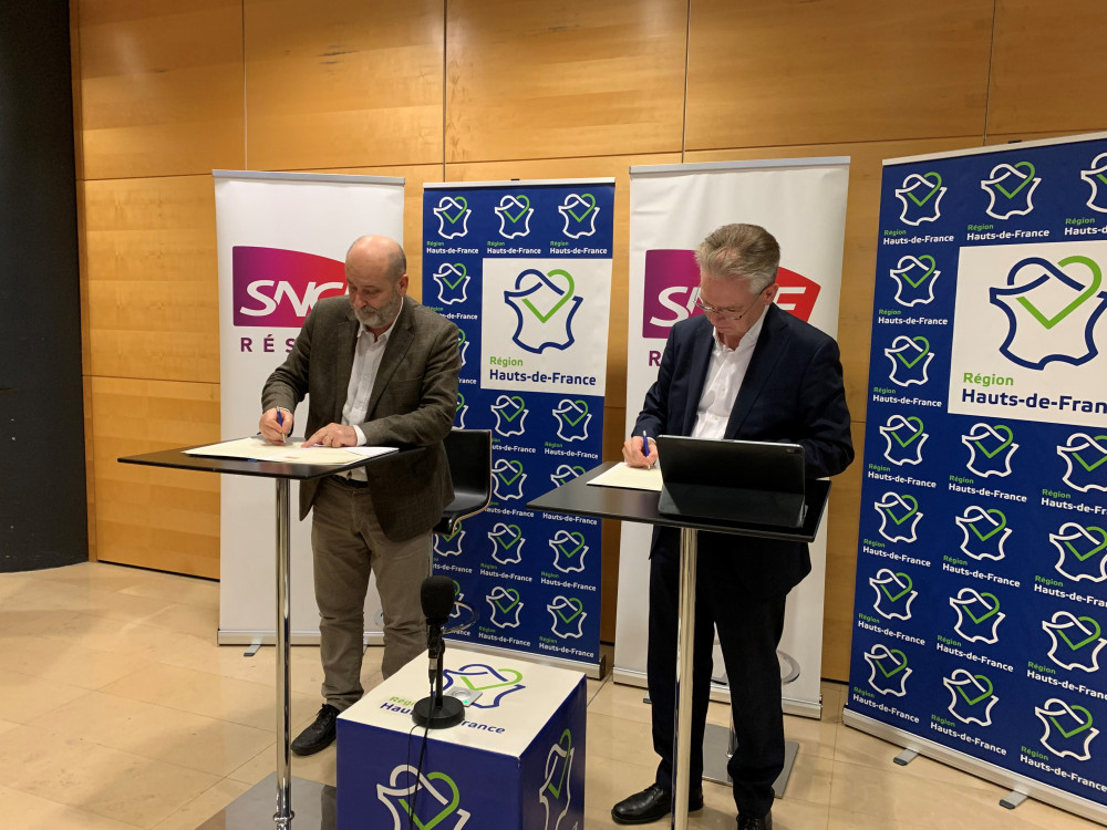 Premier contrat de performance entre SNCF réseau et la Région Hauts-de-France