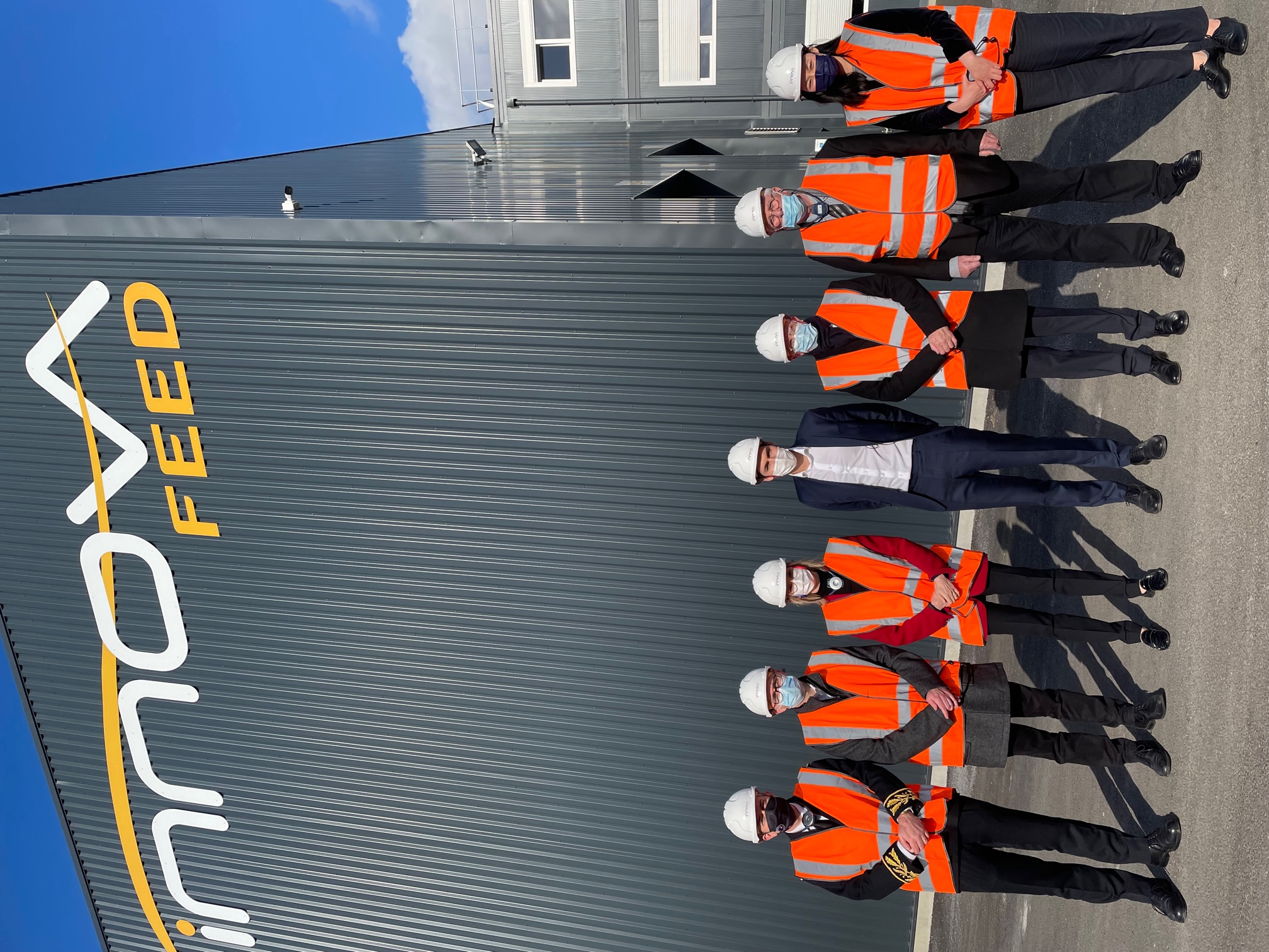 La ministre Agnès Pannier-Runacher en visite chez InnovaFeed à Nesle