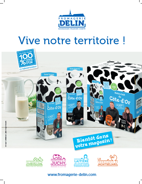La Fromagerie Delin lance une brique de lait 100% Côte-d’Or
