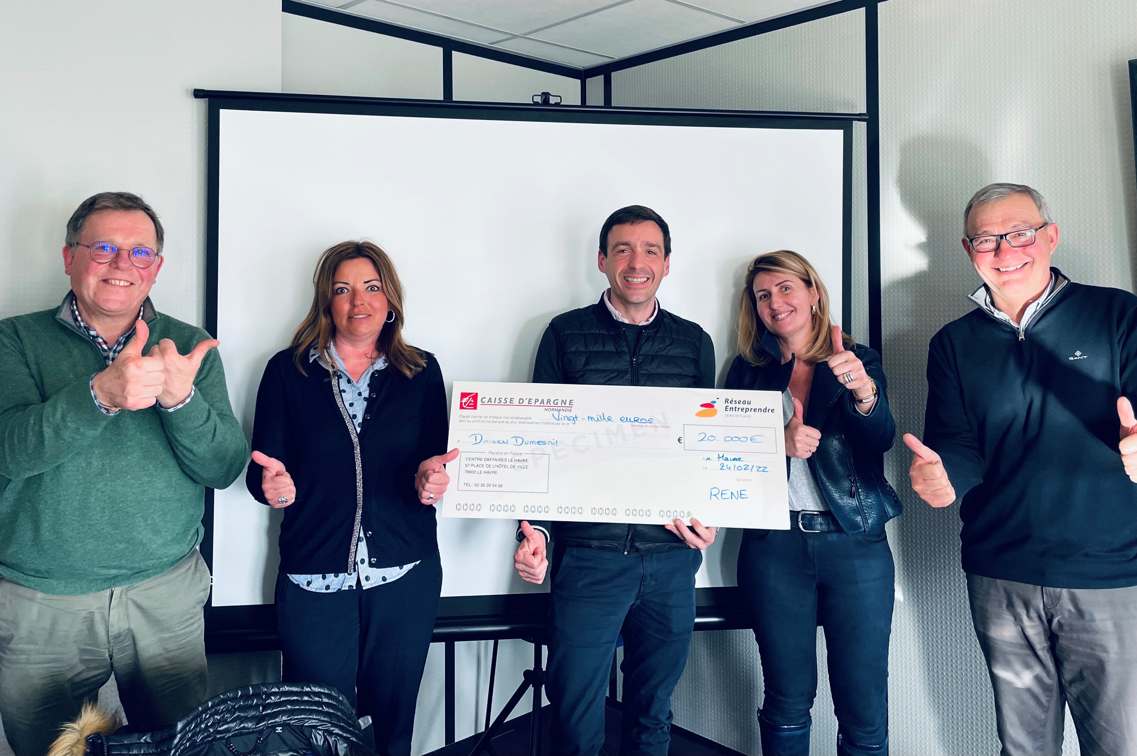 Damien Dumesnil bénéficiera d’un accompagnement du Réseau Entreprendre® Normandie Estuaire 