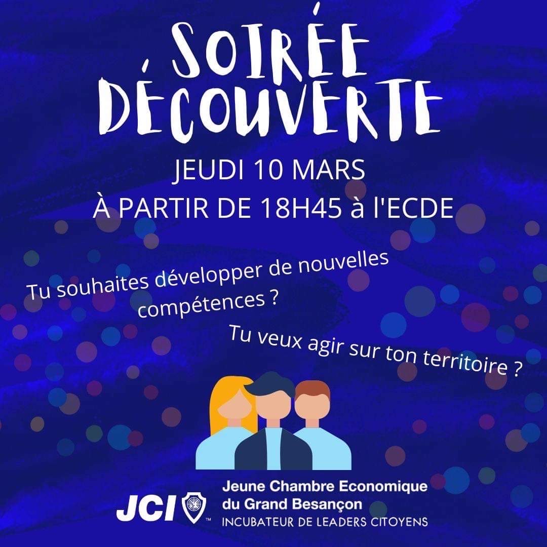 La JCE du Grand Besançon organisera bientôt une Soirée Découverte