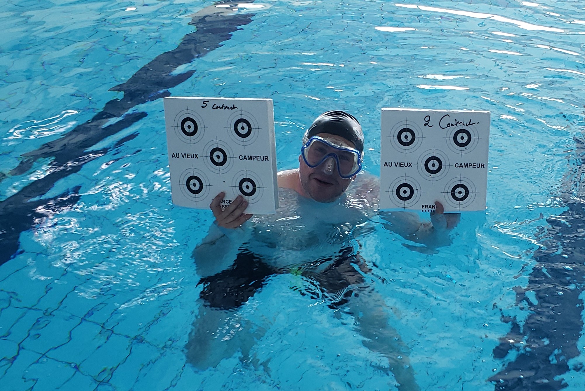 Tir subaquatique au Subaqua Club de Vittel