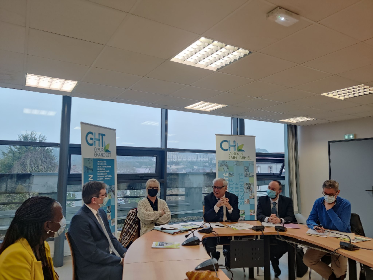 Une délégation du département de la Moselle visite le Centre Hospitalier de Verdun