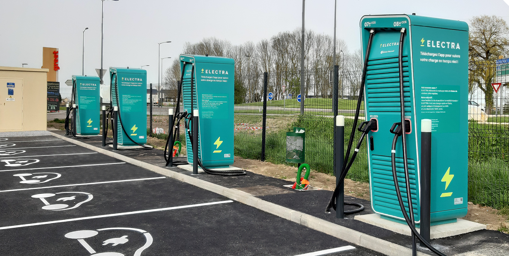 Une nouvelle station de recharge rapide de véhicules électriques 