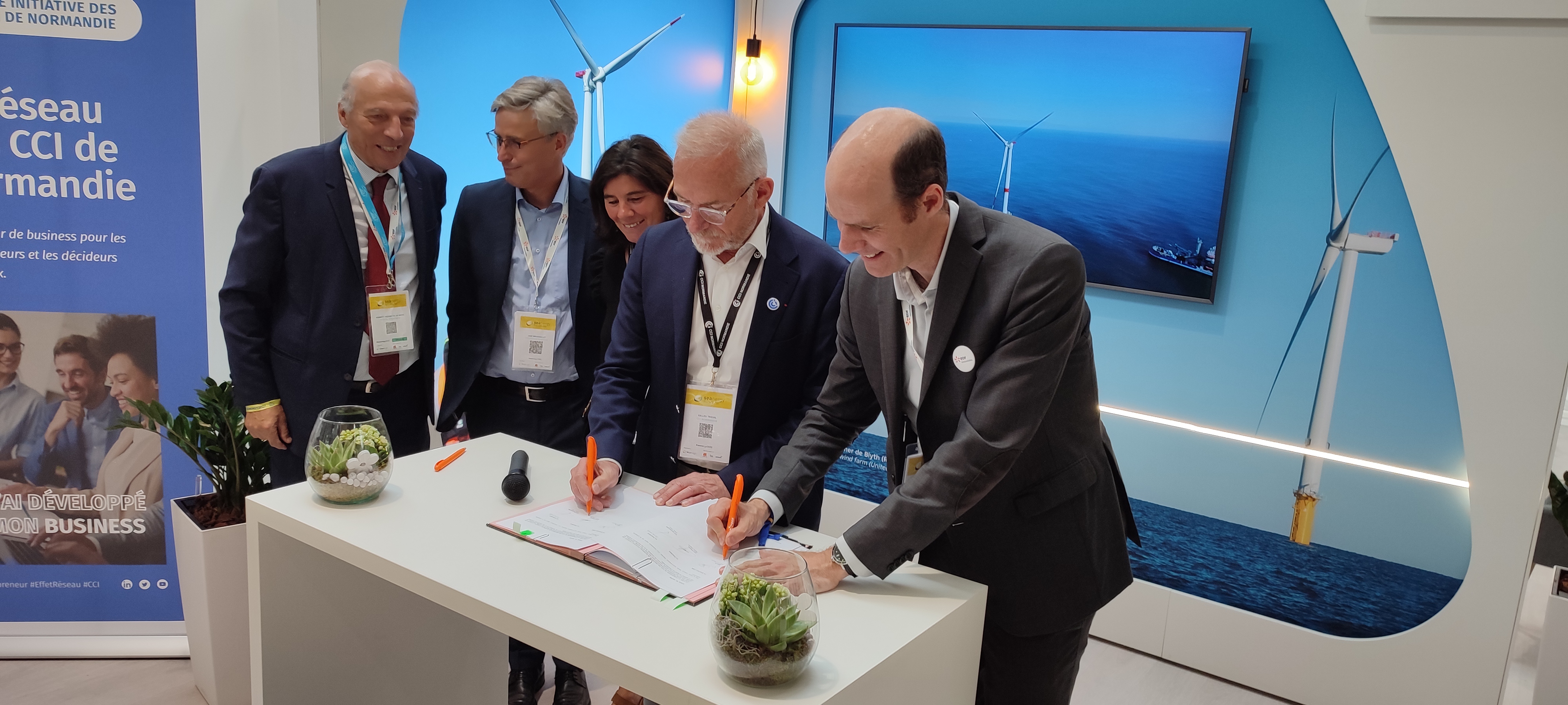 EDF Renouvelables et CCI Normandie mobilisés pour le développement de l'éolien en mer