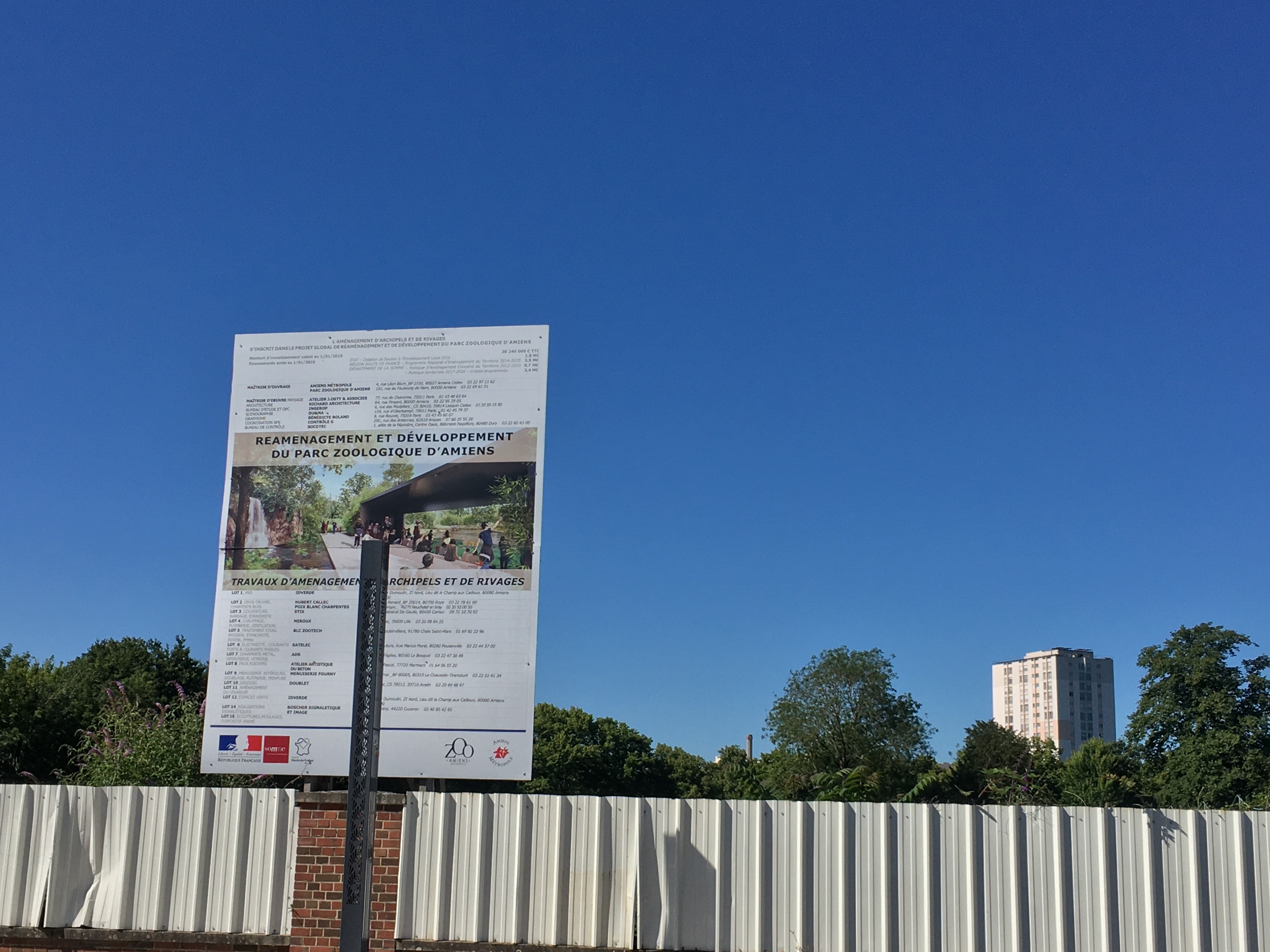 Amiens : les travaux de la nouvelle entrée du zoo ont débuté