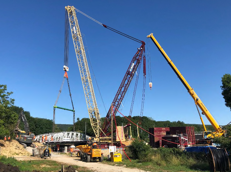 À Chagny, SNCF Réseau investit 5,2 M€ pour remplacer le pont-rail sur la Dheune 