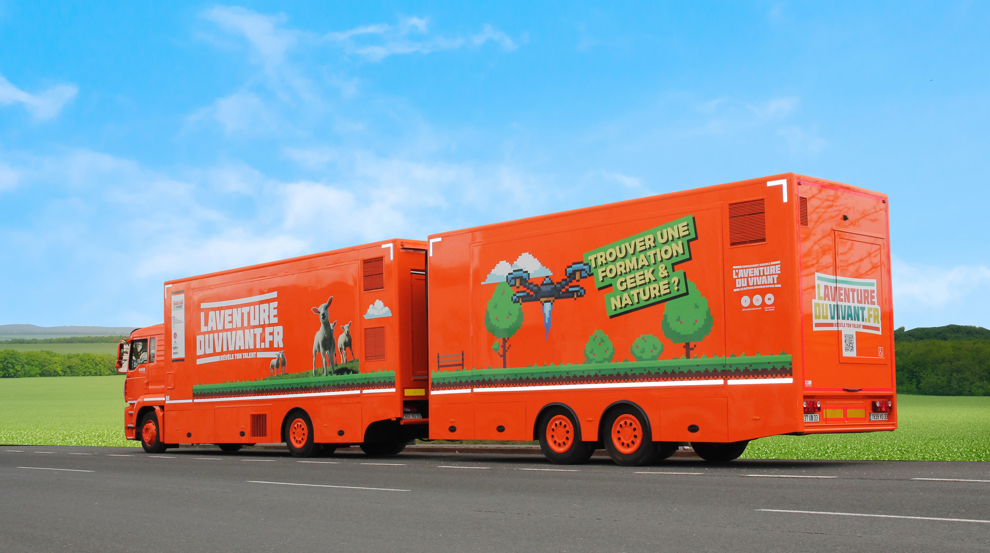 Le camion de L’Aventure du Vivant a sillonné le département  