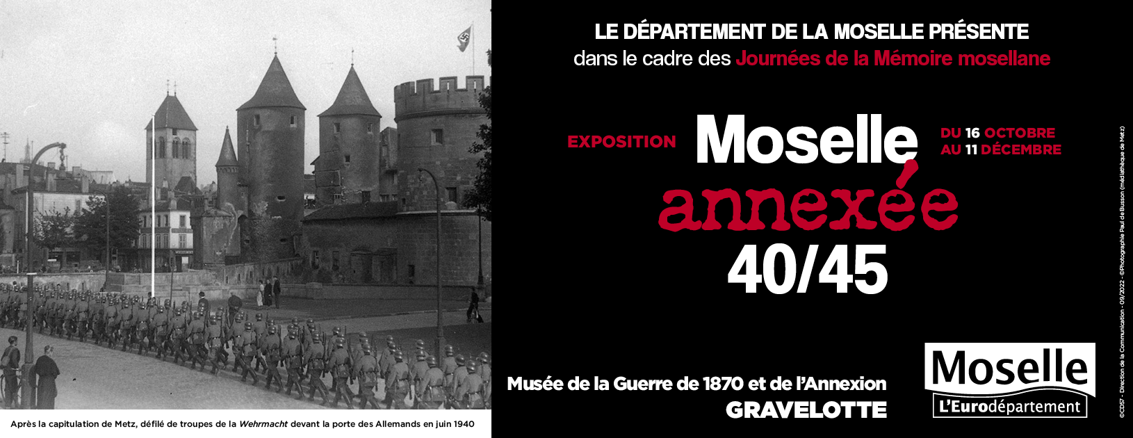 Les Journées de la Mémoire Mosellane - Moselle Annexée, l’indispensable devoir de mémoire