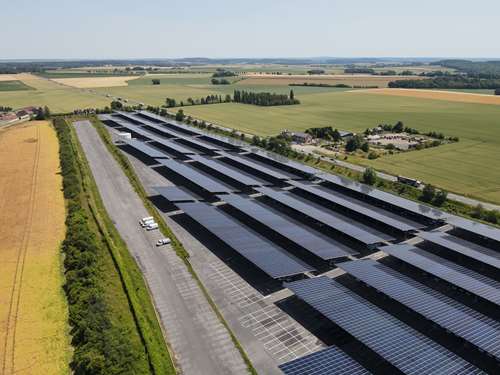 Avrigny accueille l'un des plus grands sites photovoltaïques sur ombrière de France 