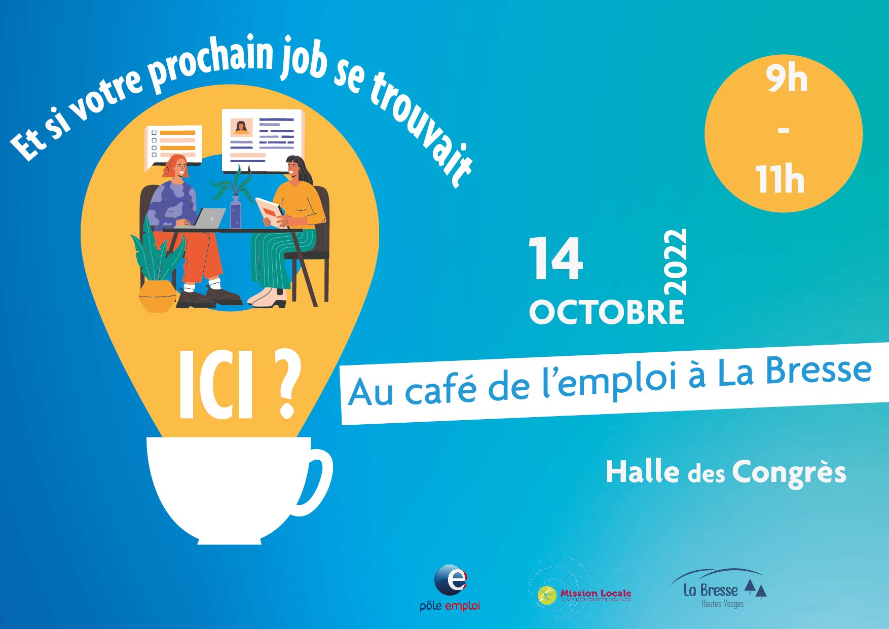 Le Café de l’emploi accueillera une trentaine de recruteurs 