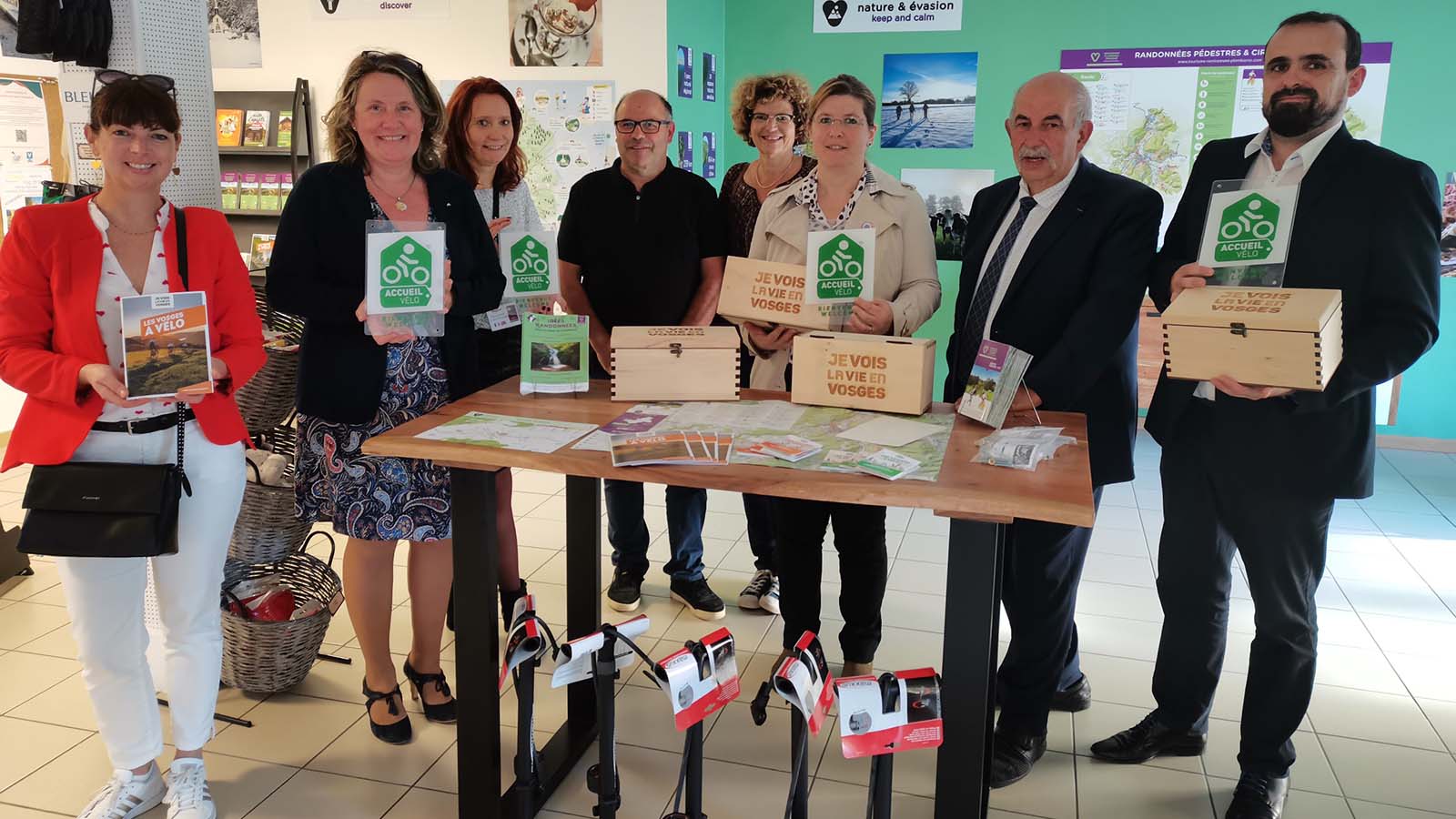 Cinq nouveaux établissements vosgiens labellisés «Accueil vélo»