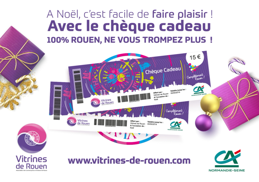 L’association Vitrines de Rouen propose des chèques cadeaux pour redynamiser le commerce local 