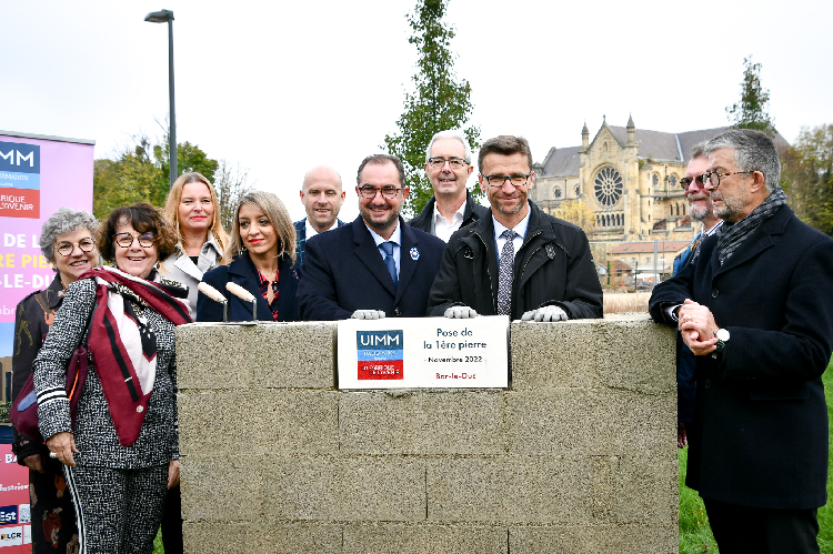 Le Pôle Formation UIMM Lorraine pose la première pierre de son futur site de Bar-le-Duc 