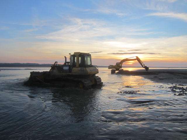 Gros chantier pour le bassin des chasses des ports du Crotoy 