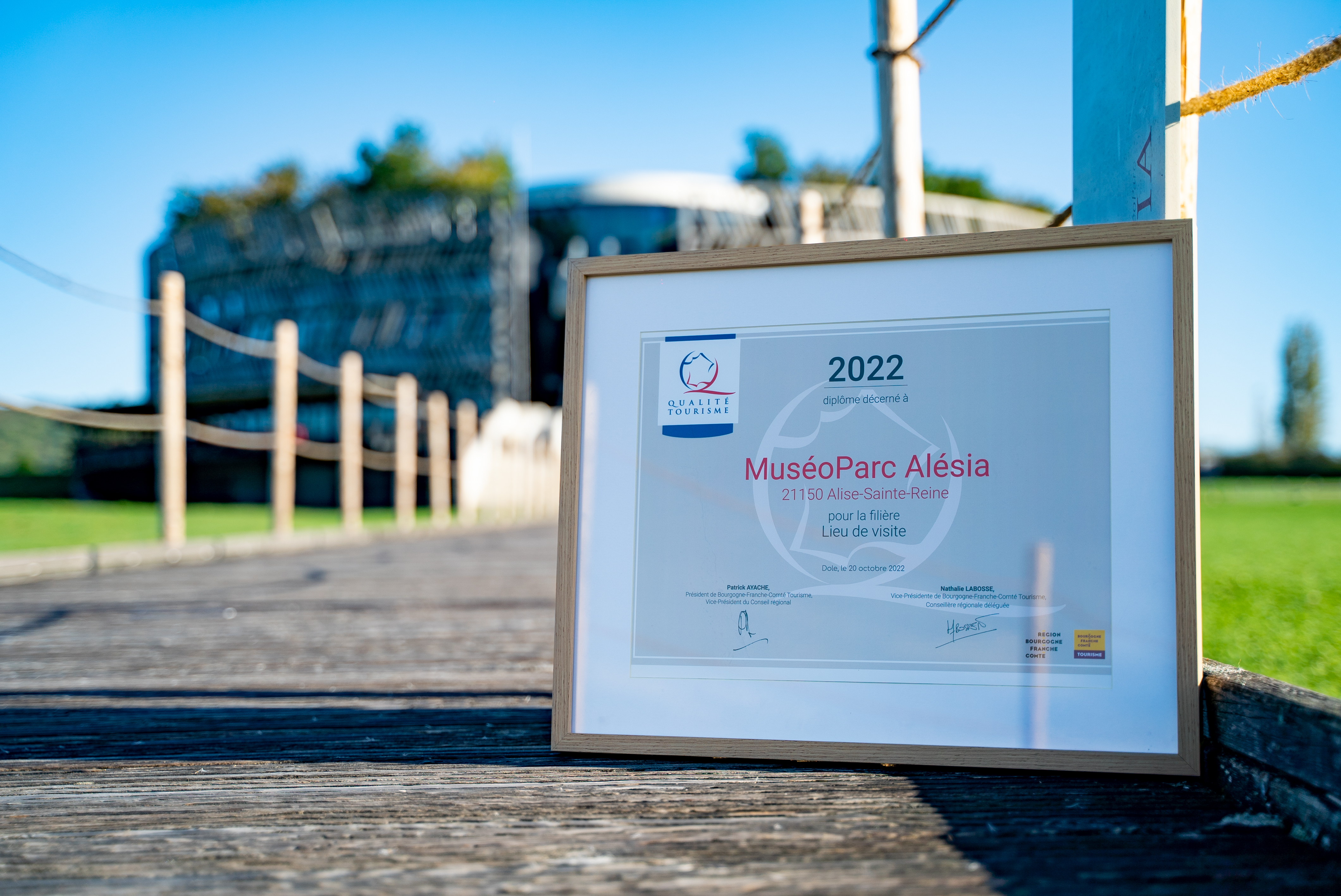 Le MuséoParc Alésia décroche la marque nationale Qualité Tourisme