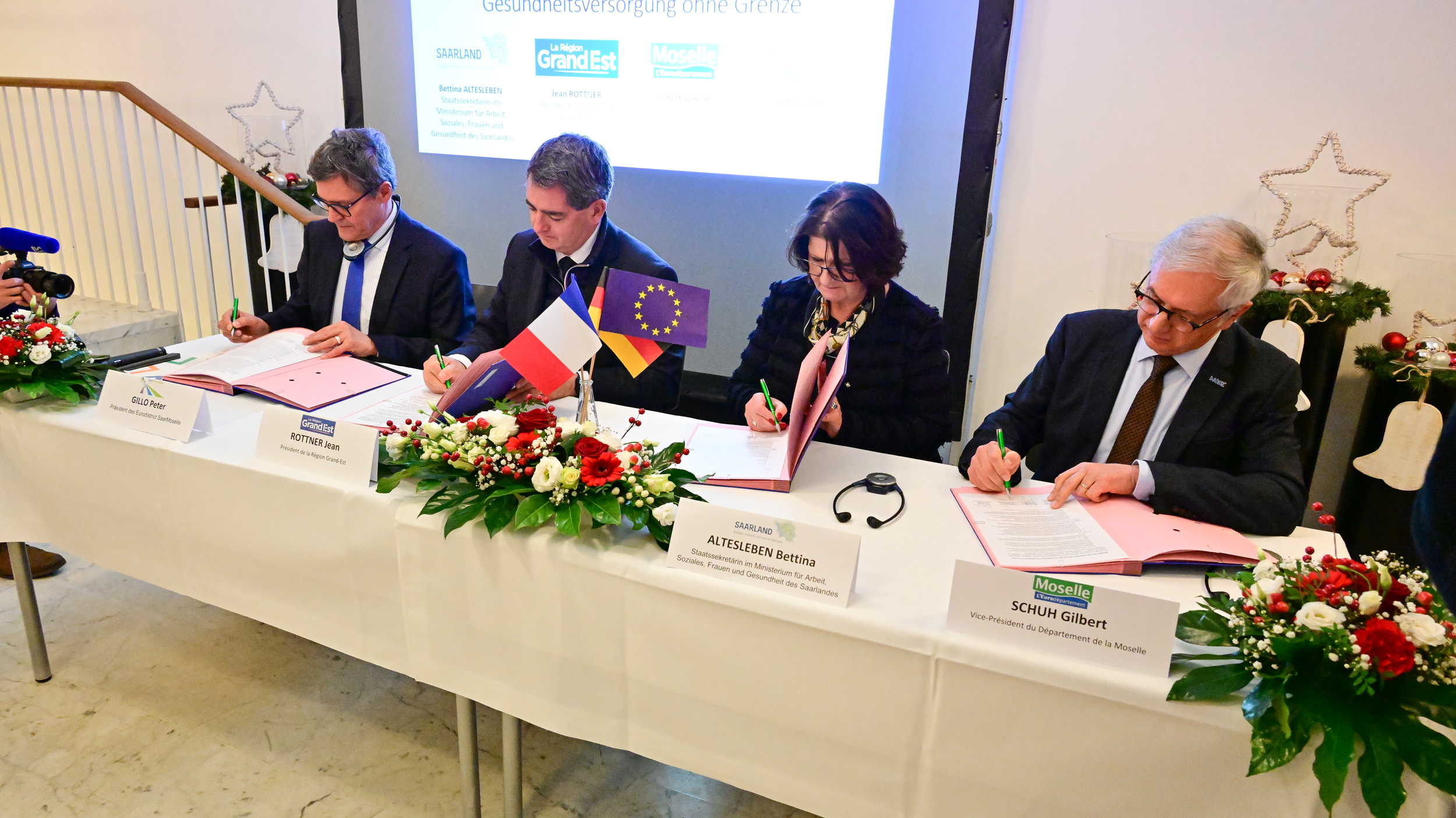 Signature d’une alliance pour la santé Transfrontalière franco-allemande