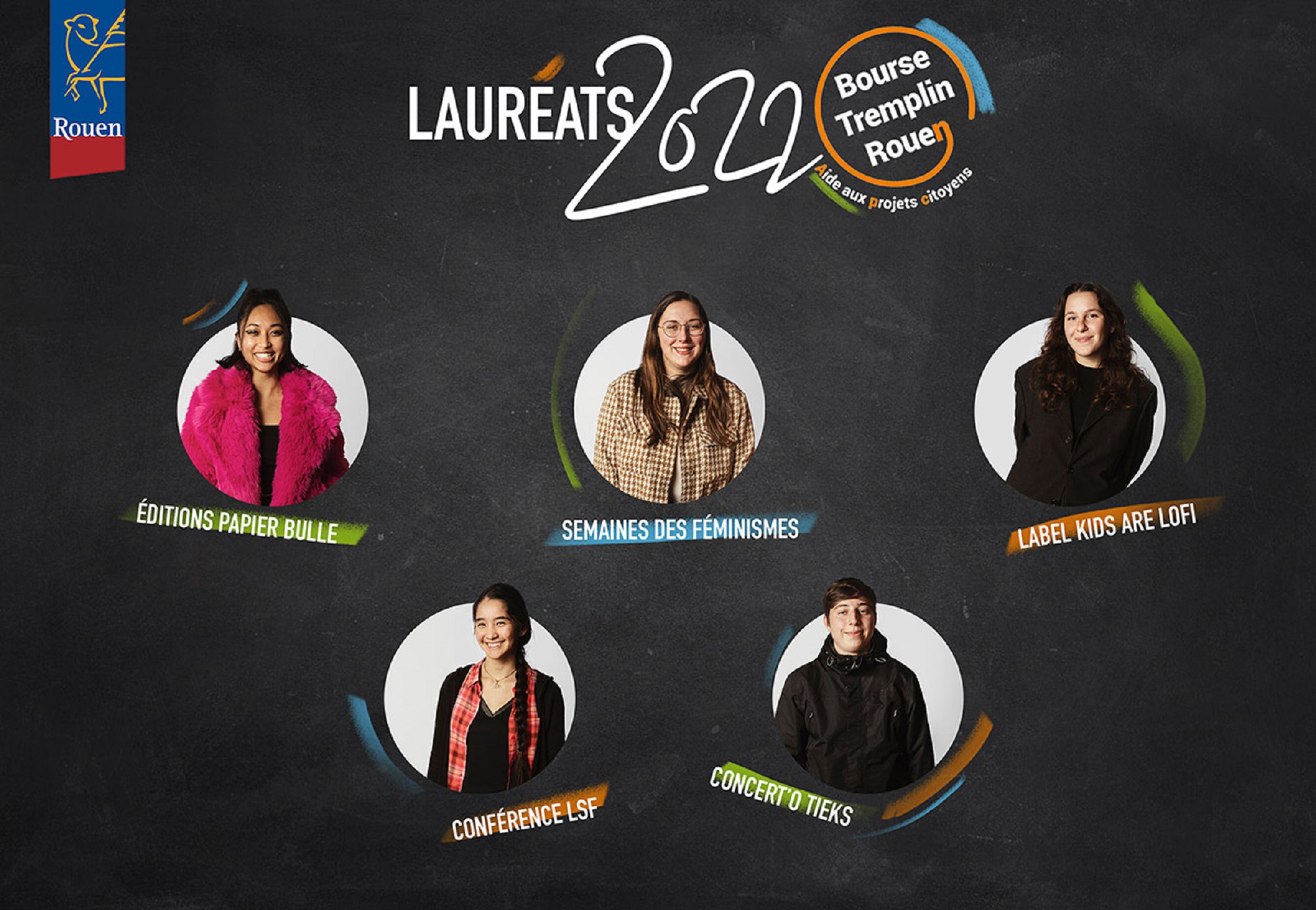 Cinq projets lauréats de la Bourse Tremplin 2022