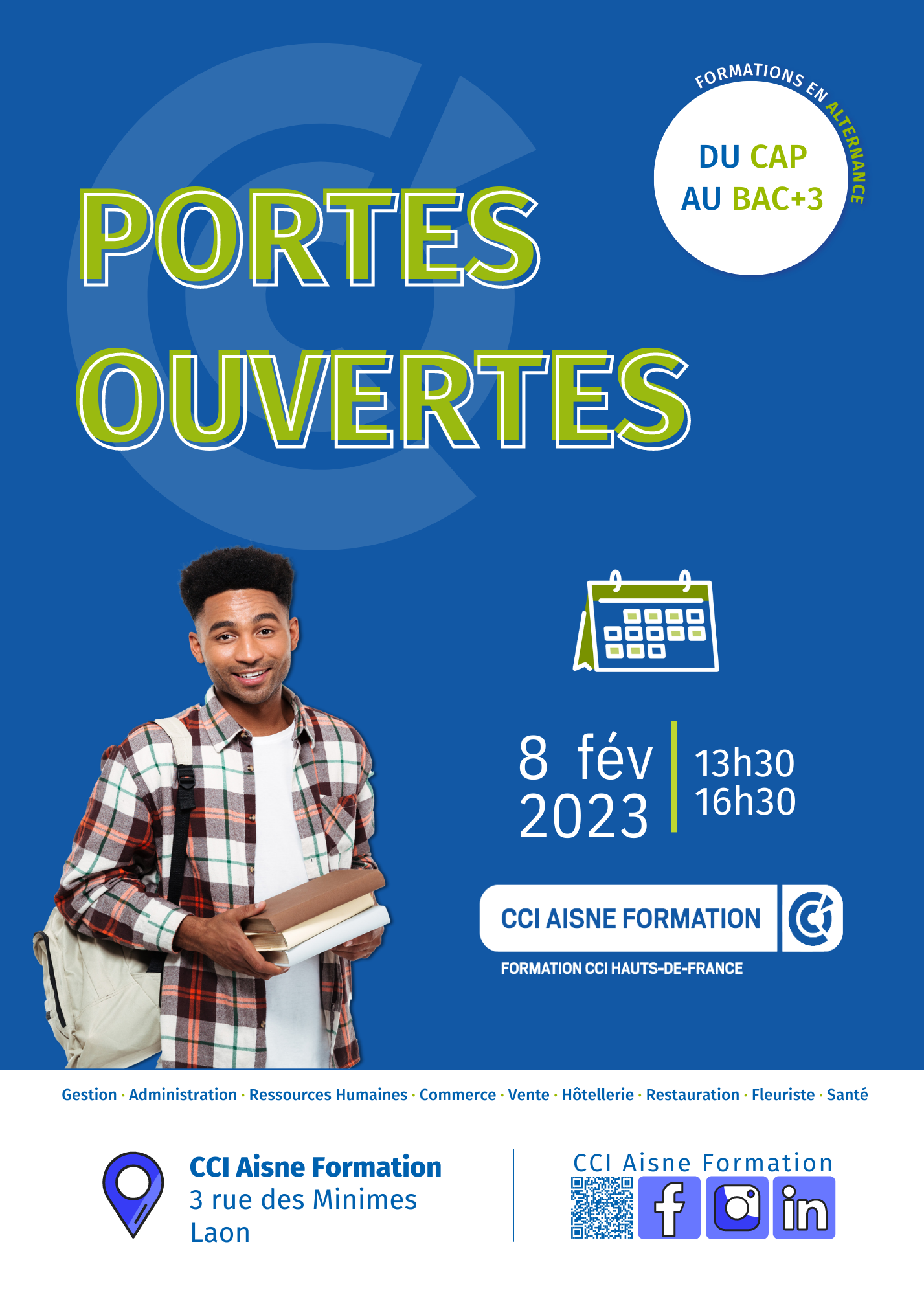 Laon : portes ouvertes le 8 février à la CCI Aisne Formation 